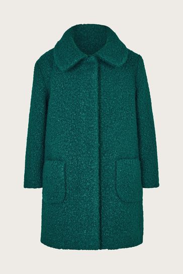 Buy Monsoon Teal Borg Teddy Swing Coat from Next Netherlands