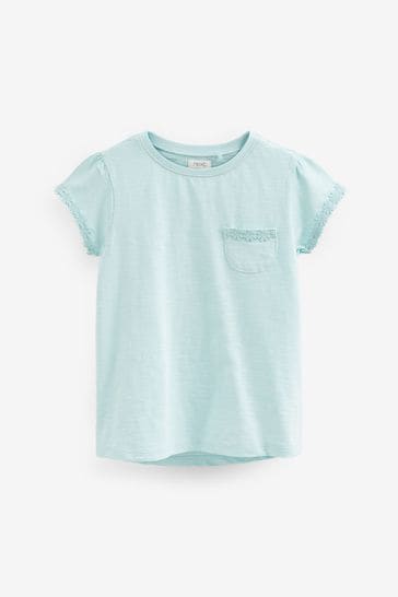 Blue Daisy Pocket T-Shirt (1.5-16yrs)