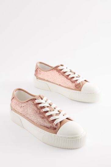 Rose gold online chunky trainers