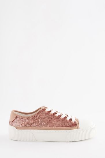 Rose gold online chunky trainers