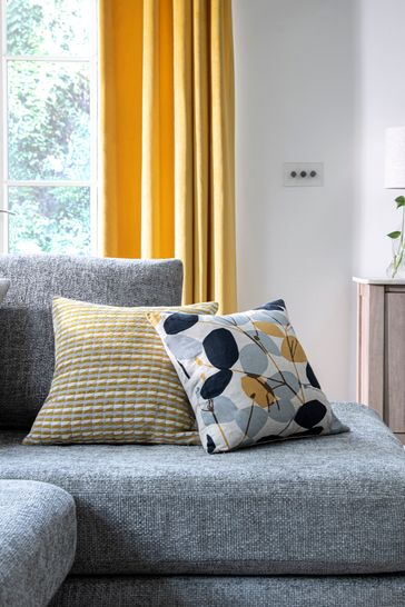 Next yellow online and grey cushions