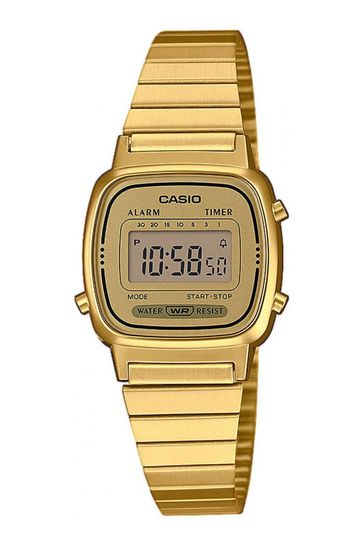 Gold retro casio store