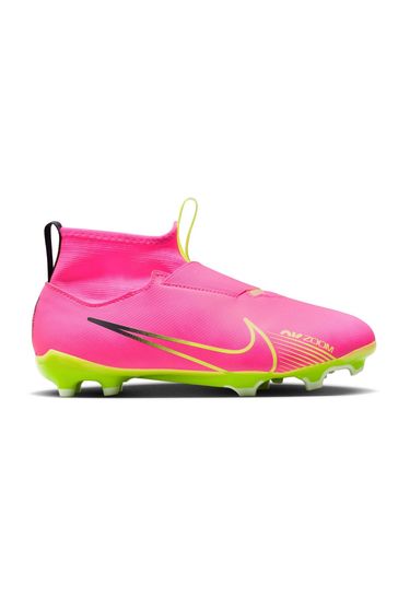 Nike Red Jr. Mercurial Zoom Superfly 9 Firm Ground Football Boots