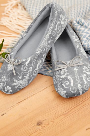 Buy Laura Ashley Grey Ballet Slippers from Next Ireland
