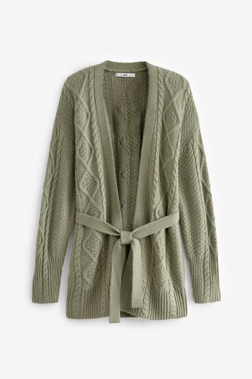 Green clearance open cardigan