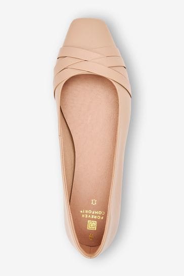 Square toe ballerina hotsell shoes