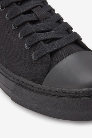 Buy Black Forever Comfort Baseball Canvas Trainers from Next