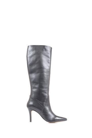 Jones Bootmaker Leilani Black Knee High Stiletto Boots