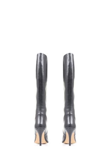 Black stiletto new arrivals boots knee high