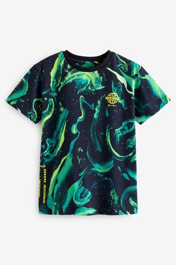 Buy All-Over Print Short Sleeve T-Shirt (3-16yrs) from Next Australia