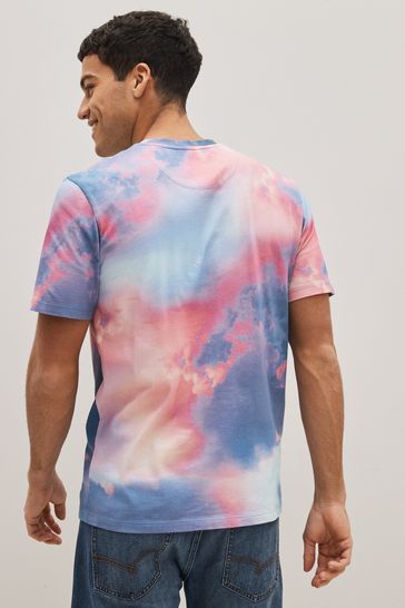 Pink and outlet blue shirt