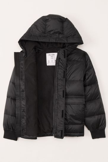 Abercrombie black clearance puffer jacket