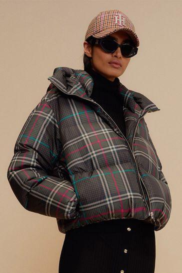 Tommy Hilfiger Recycle Check Down Puffer Jacket