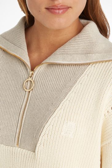 tommy half zip jumper