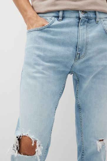Light wash ripped jeans cheap