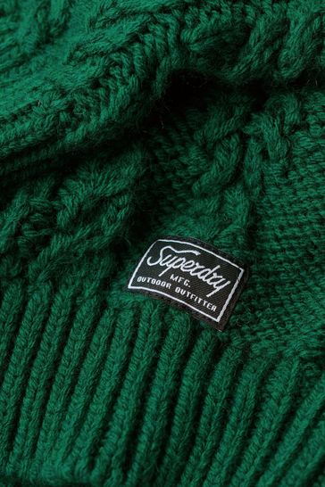 Superdry cable cheap knit jumper womens