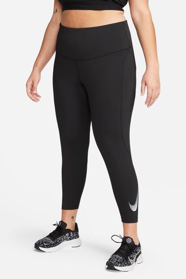 Buy Nike Black Curve Dri-FIT Fast Mid-Rise 7/8 Leggings from Next Luxembourg