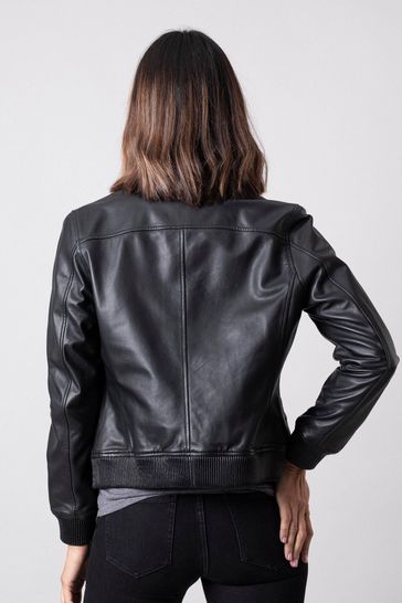 Buy Lakeland Leather Casterton Black Leather Bomber Jacket from