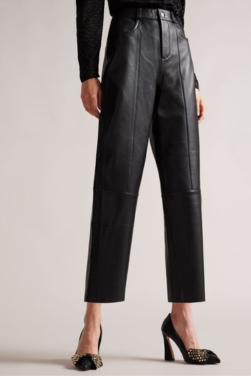 Ted Baker Aubinn Black Barrel Trousers