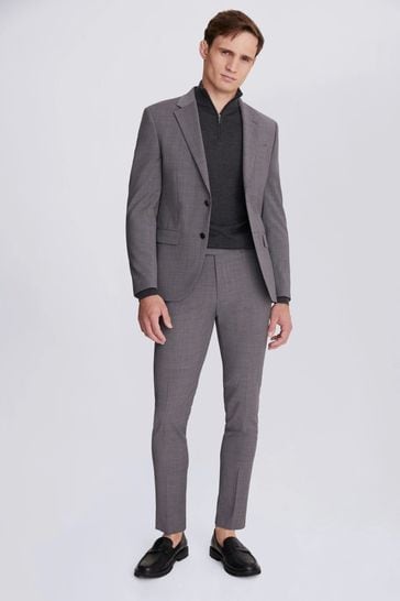 DKNY Slim Fit Grey Suit Jacket