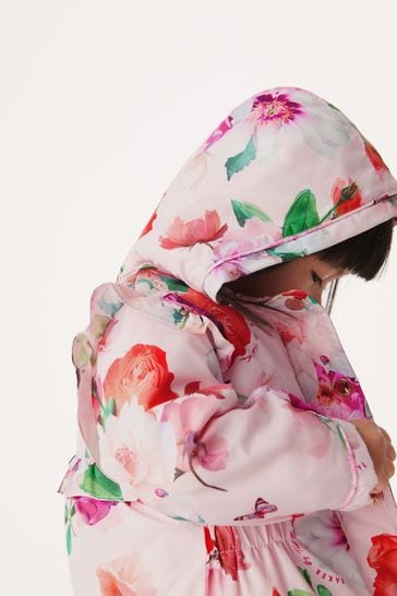 Buy Baker by Ted Baker Shower Resistant Pink Floral Rain Mac from