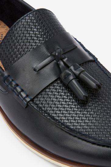 River island shop navy loafers