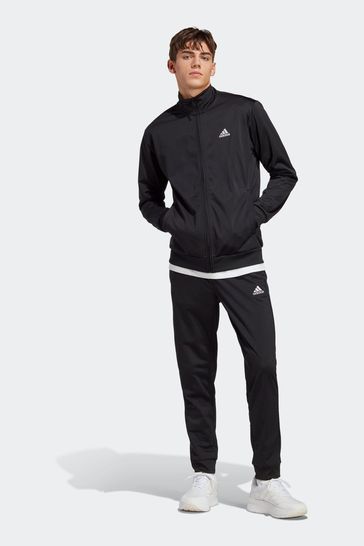 adidas Black Sportswear Linear Logo Tricot Tracksuit