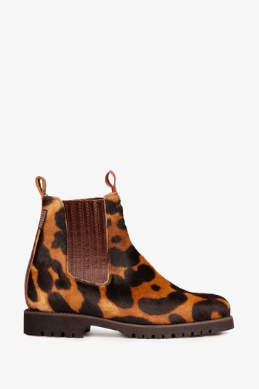 Penelope Chilvers Oscar Tortoise Shell Brown Pony Boots