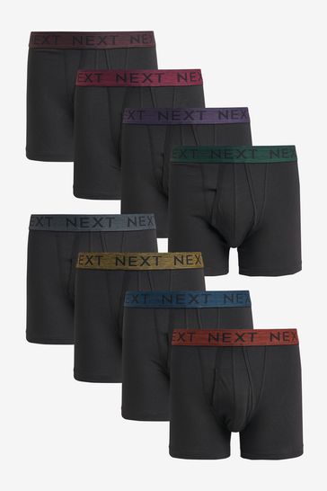 Dark Marl Waistband A-Front Boxers 8 Pack