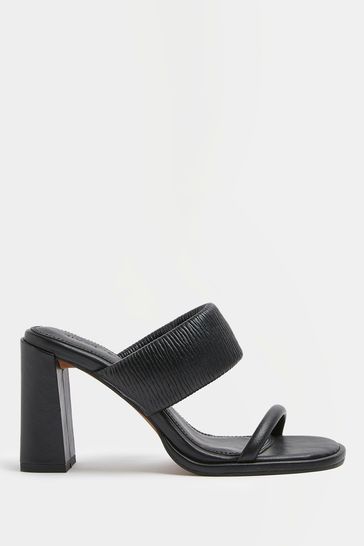 River island black mules top