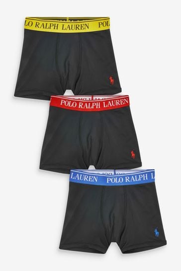 Polo Ralph Lauren Boys Cotton Stretch Logo Boxers 3 Pack