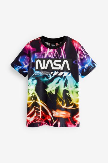 NASA Rainbow Short Sleeve License T Shirt 3 16yrs