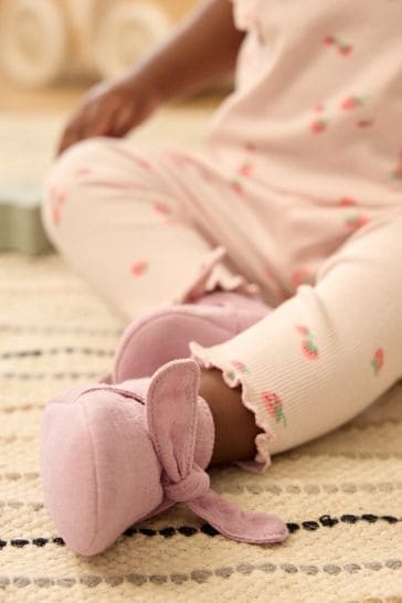 Buy Pink Baby Booties 0 18mths from Next Luxembourg