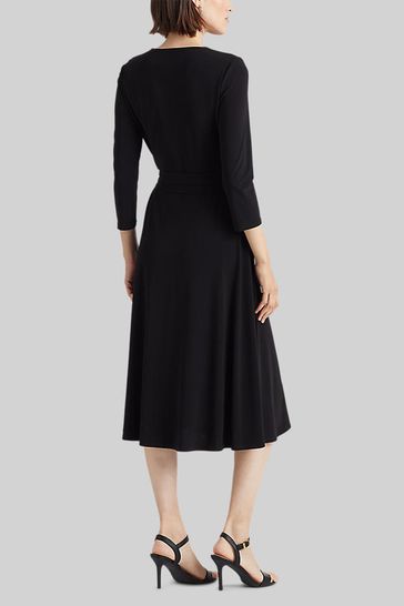 Buy Lauren Ralph Lauren Carlyna Black Dress from Next Luxembourg