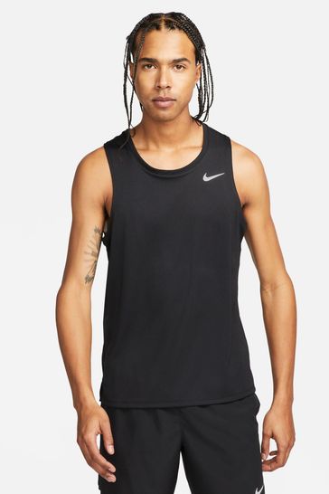 Nike Black Dri-FIT Miler Running Vest