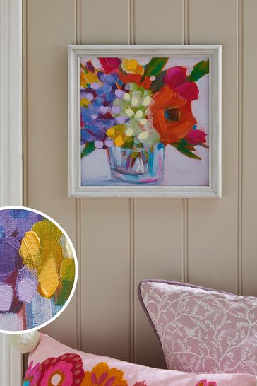 Framed canvas top wall art