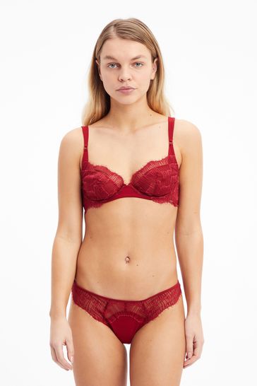 Calvin klein hotsell red lace thong