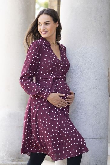 Collared button outlet down dress