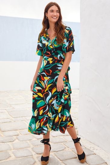 Buy Wrap Midi Summer Dress from Next Ireland