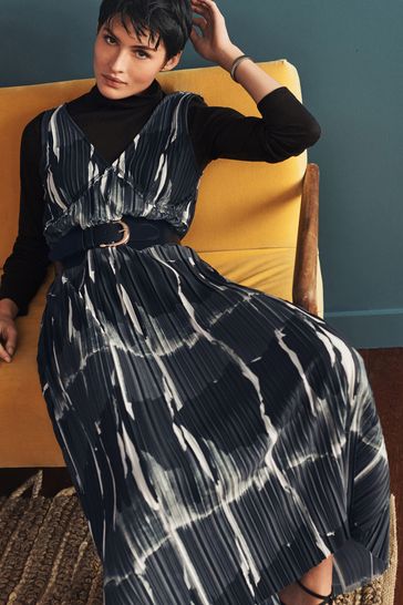Next plisse dress cheap