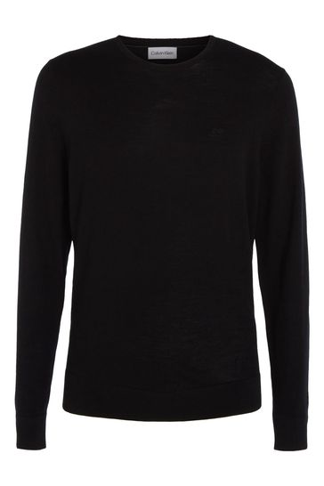 Buy Calvin Klein Superior Wool Crew Neck Sweater from Next Luxembourg