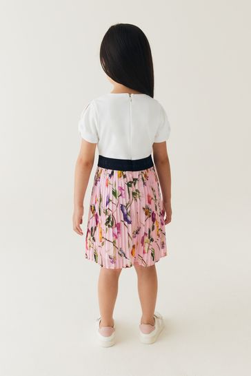 Ted baker pink hot sale pleated skirt dress