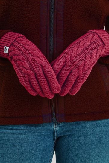 Tog 24 Dark Pink Grouse Knitted Gloves