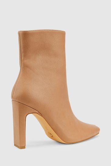 Nude block outlet heel booties
