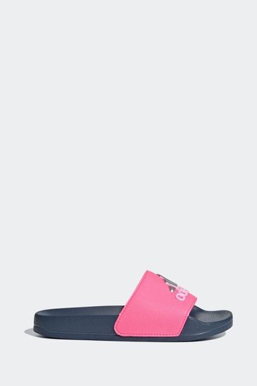 adidas Pink Kids Adilette Youth Sliders