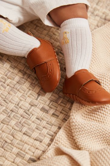 Buy Tan Brown Baby Smart Brogue Shoes 0 24mths from Next Luxembourg