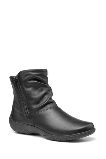 Hotter Black Hotter Whisper Wide Fit Zip-Fastening Ankle Boots