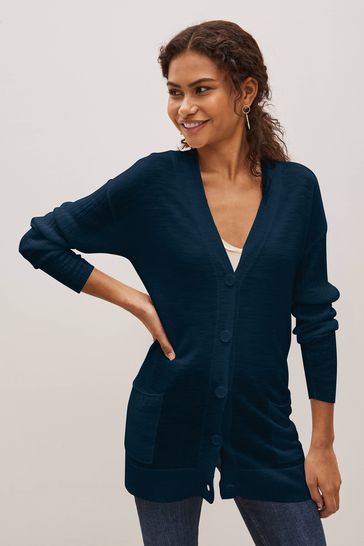 Navy blue cardigan womens uk best sale