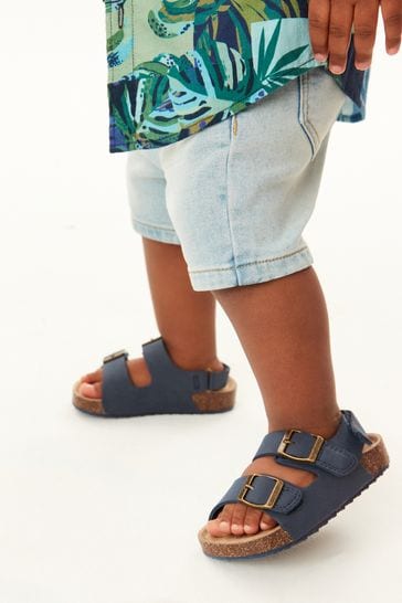 Next navy blue sandals deals
