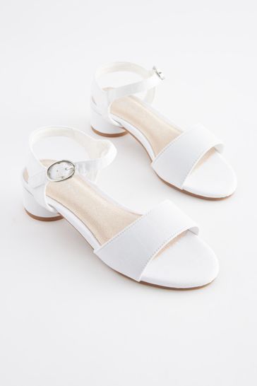 White occasion sandals clearance